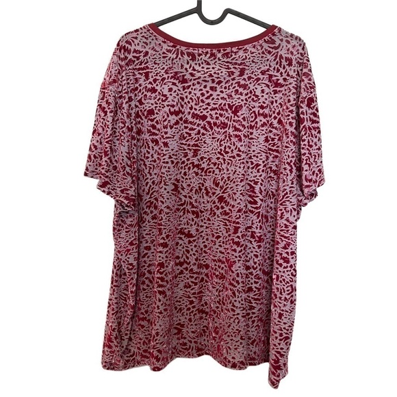 Free People We the Free Burnout Velvet Oversized Neo Punk Animal Top Size Medium - Picture 3 of 8